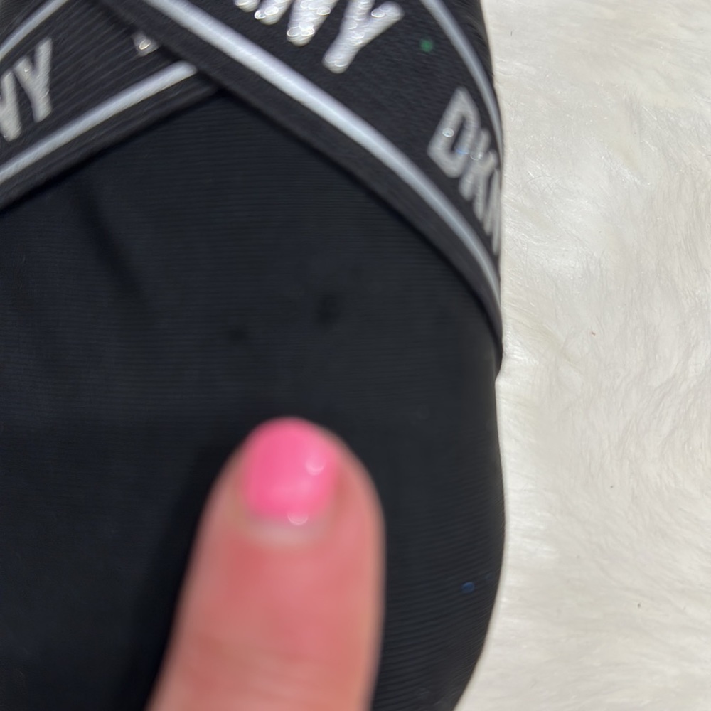DKNY black slip on tennis shoe size 3 - Picture 7 of 17